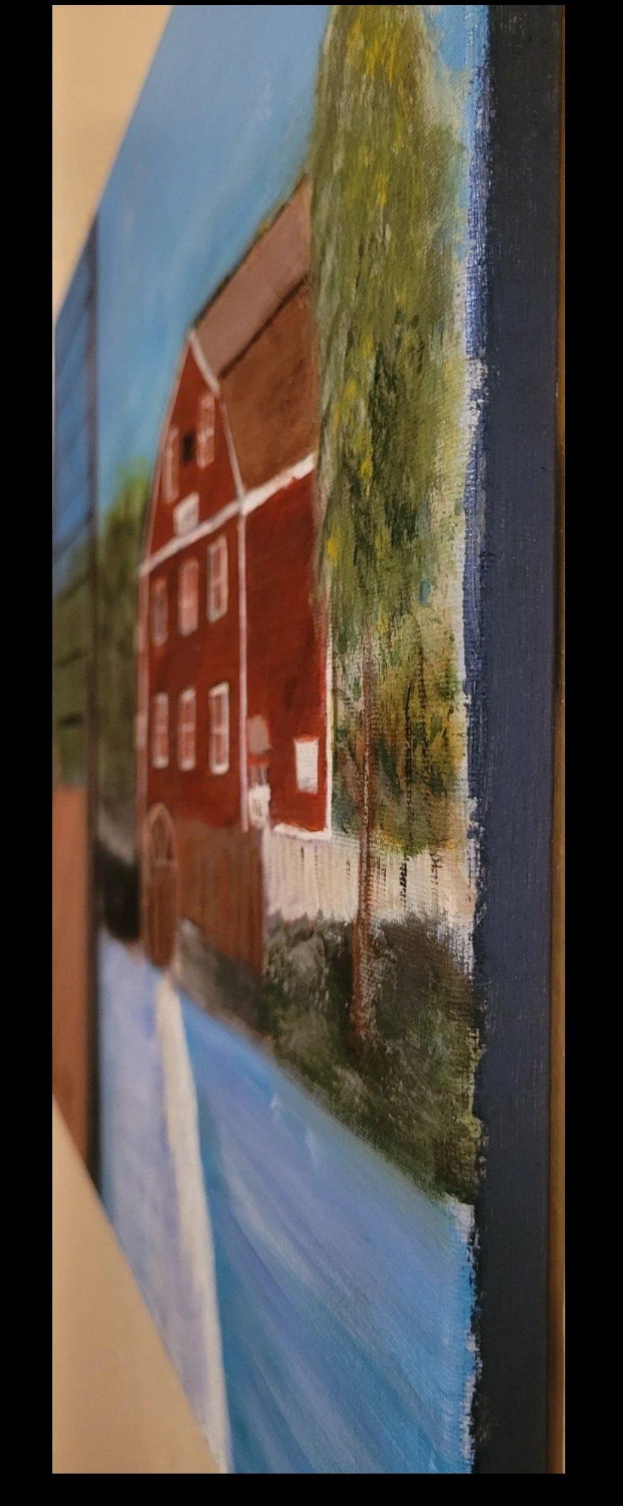 War Eagle Mill acrylic painting