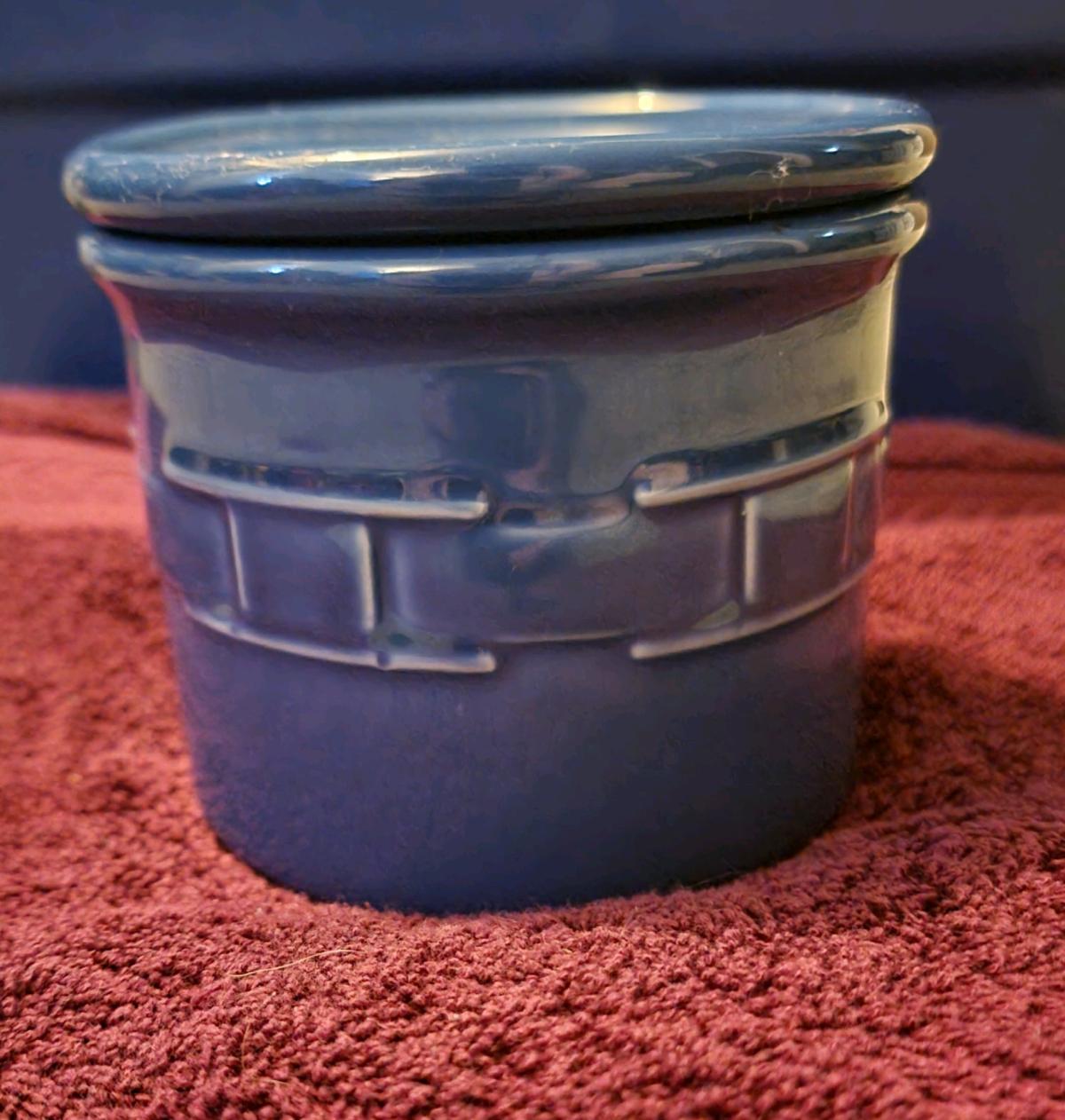 Longaberger Woven Traditions Cornflower Blue Pint Crock Lid