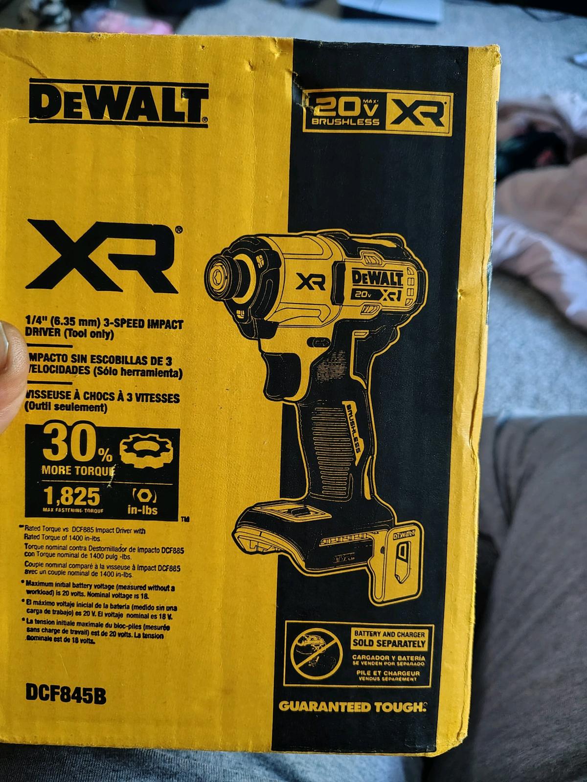 Dewalt DCF845B 3Speed Brushless 20V Cordless 14 Impact Drive