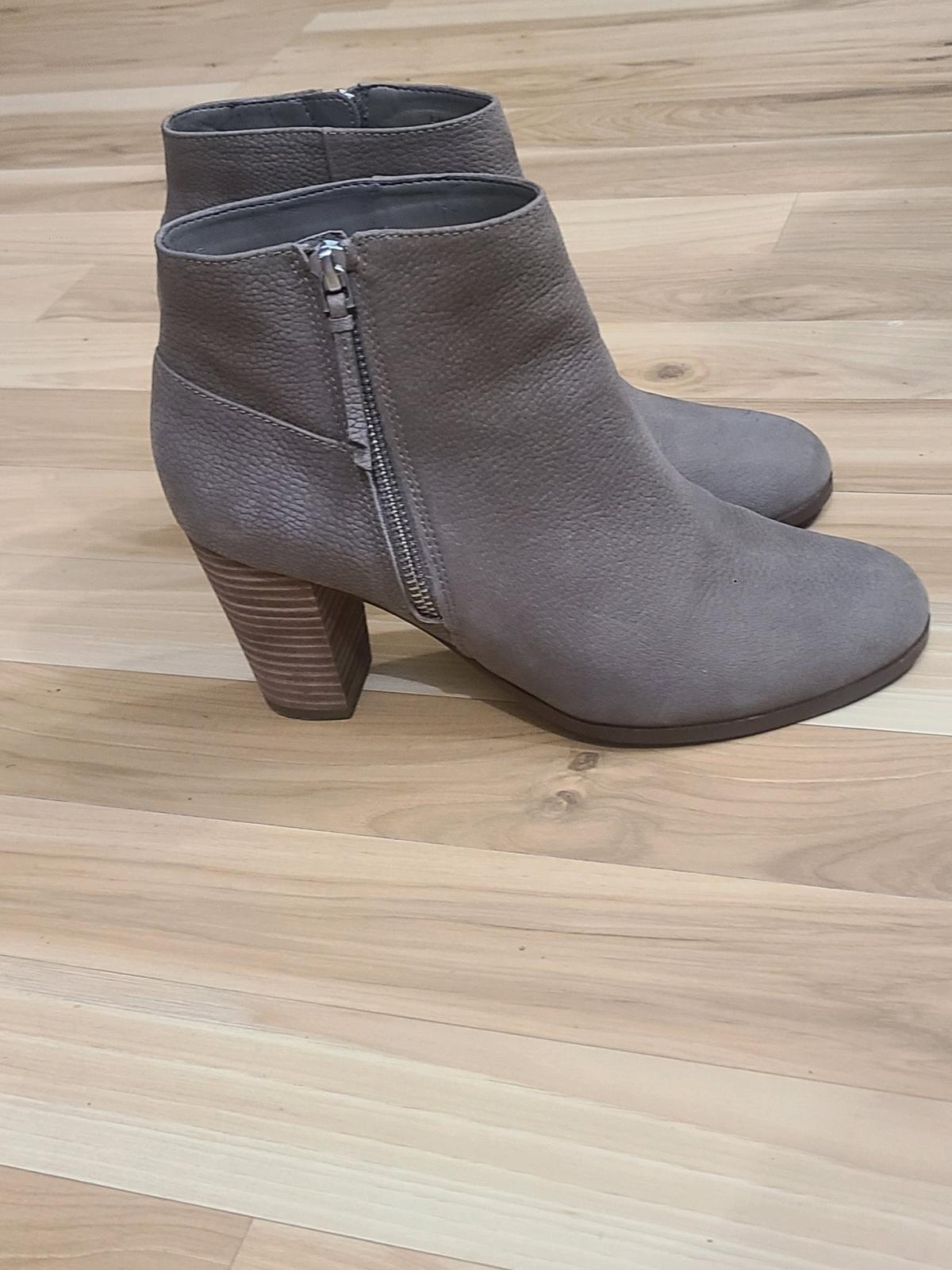 Cole haan  high heel booties with the zipper on the side