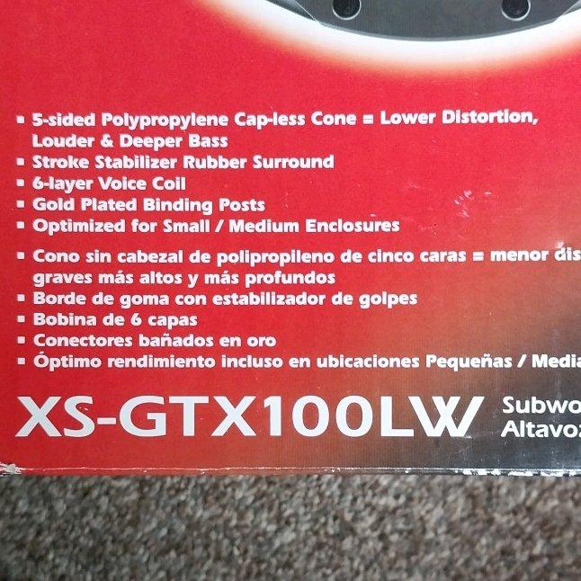Sony 10 Subwoofer NIB