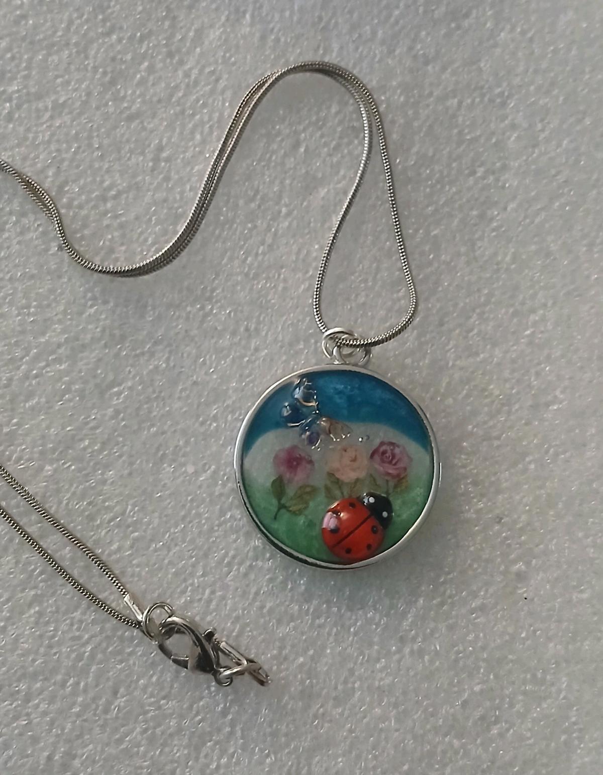 Floral Pendant with Necklace made just for you