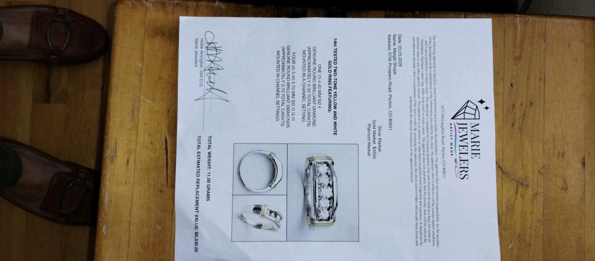 mens diamond ring BARTER