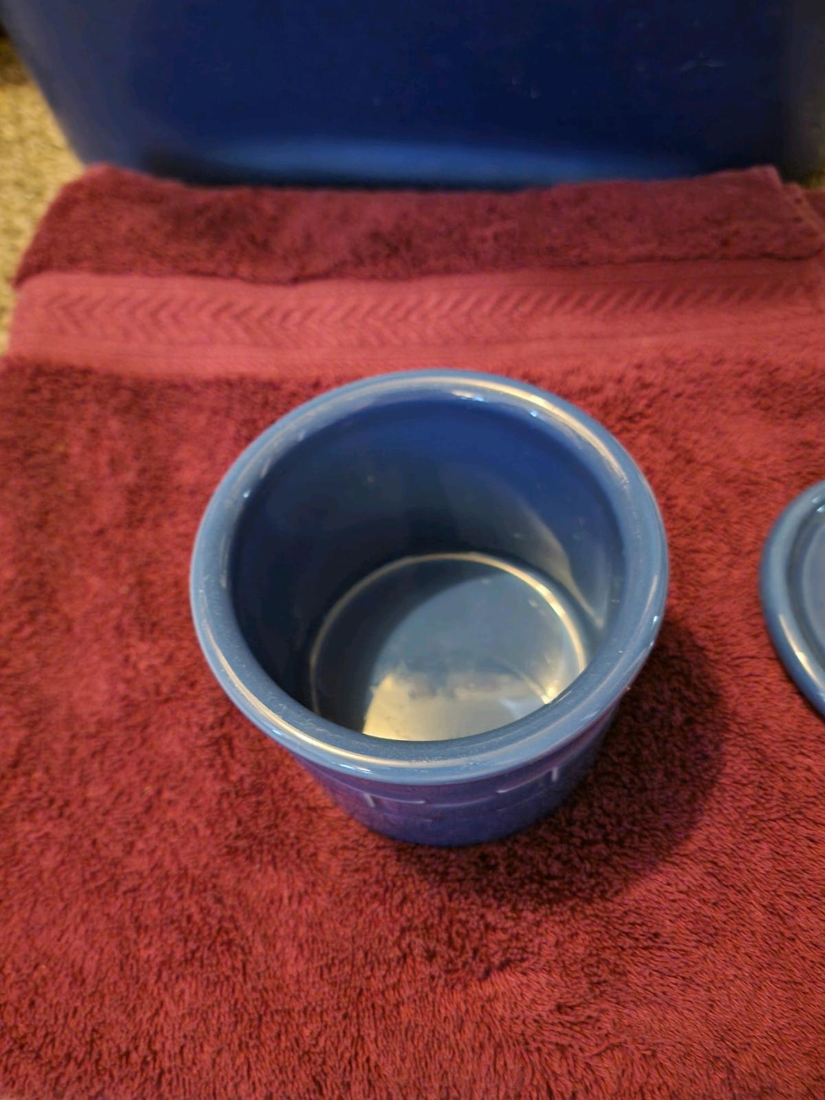 Longaberger Woven Traditions Cornflower Blue Pint Crock Lid