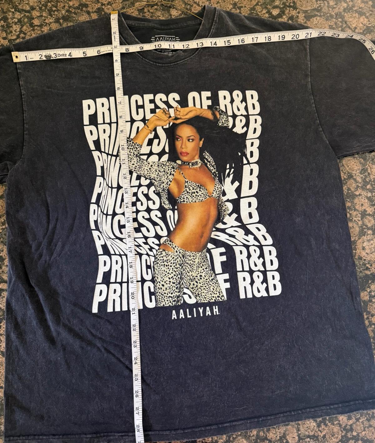 Aaliyah Princess of RB Graphic TShirt Black XL Princess of R