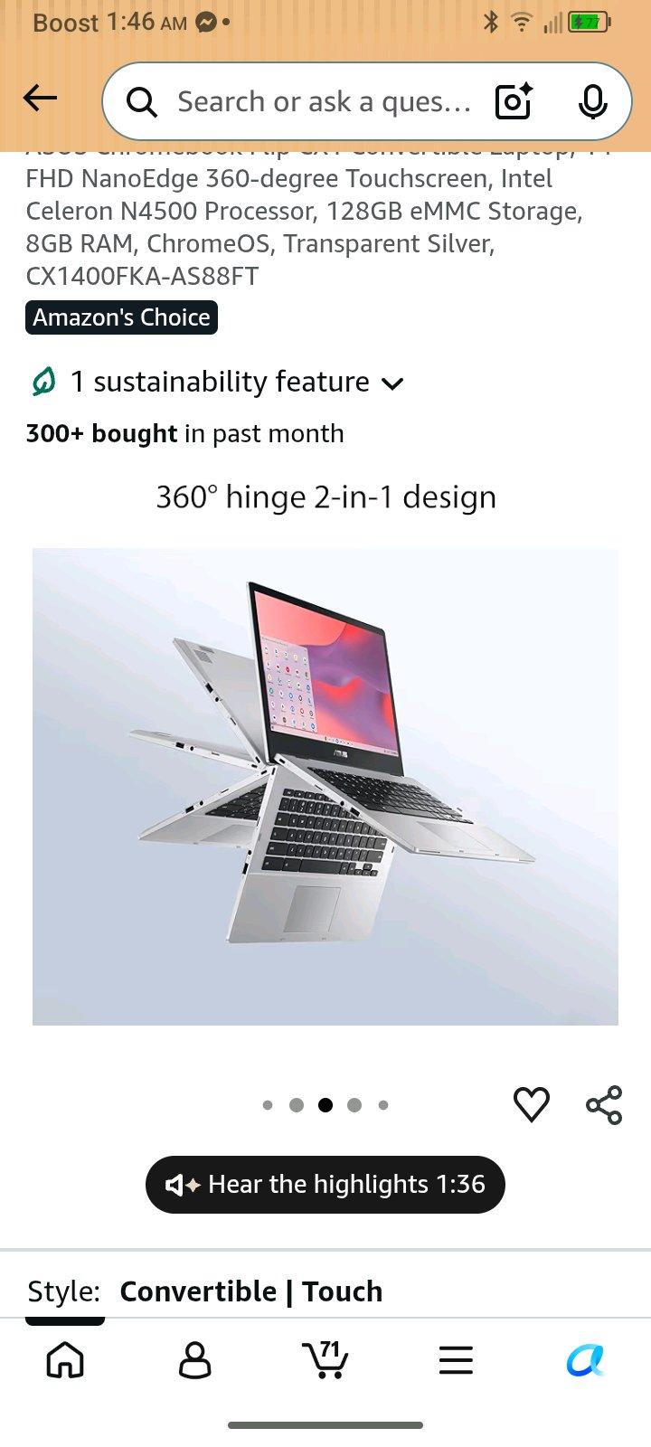 BRAND NEW OBO WILL SHIP Asus Chromebook brandnew 14 inch