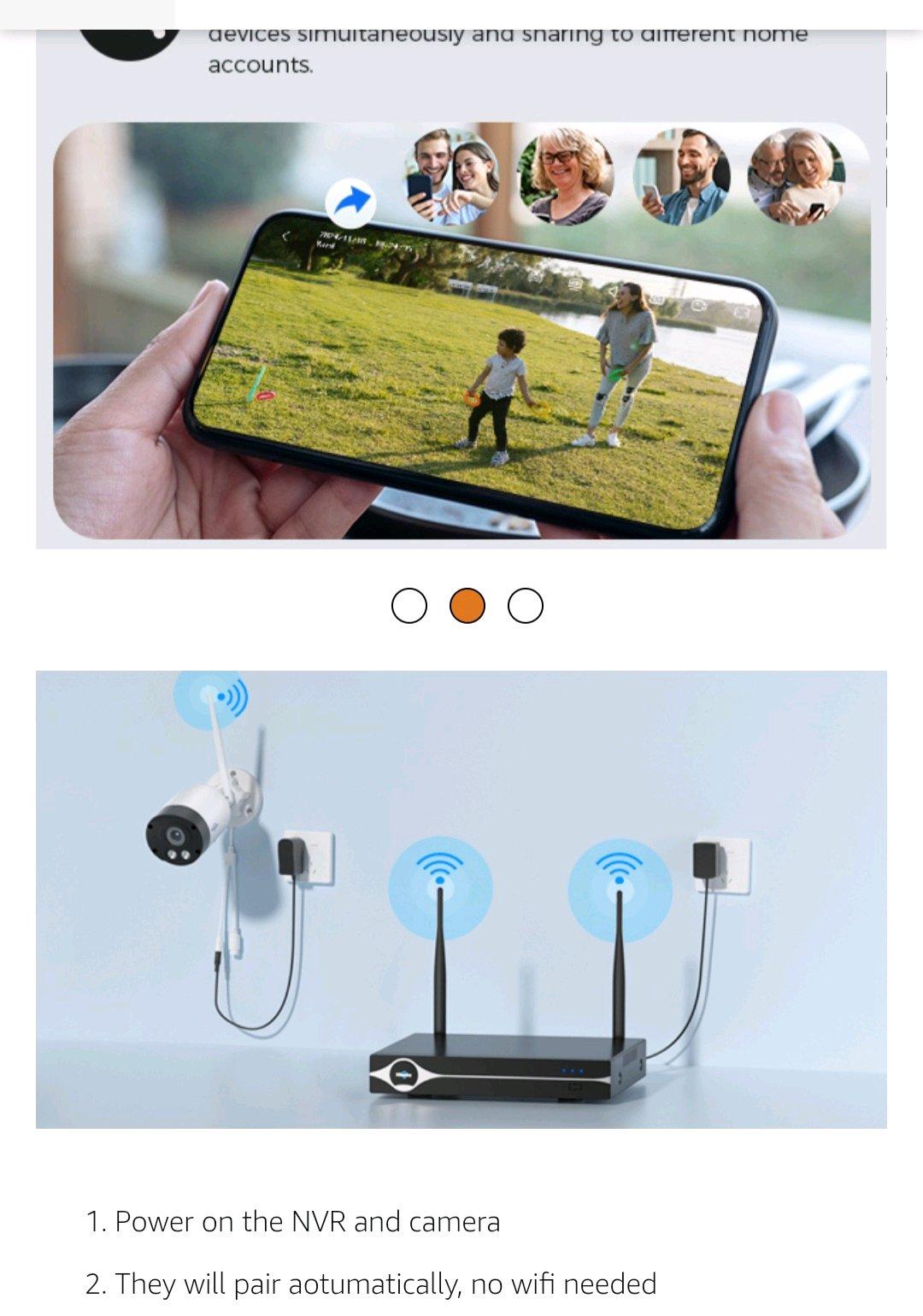 HD NVR WITH 4 CAMERAS nightvision waterproof