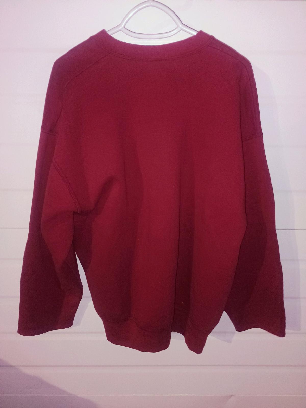 Vintage 90s MunsingWear Burgandy Blank Sweatshirt Made USA