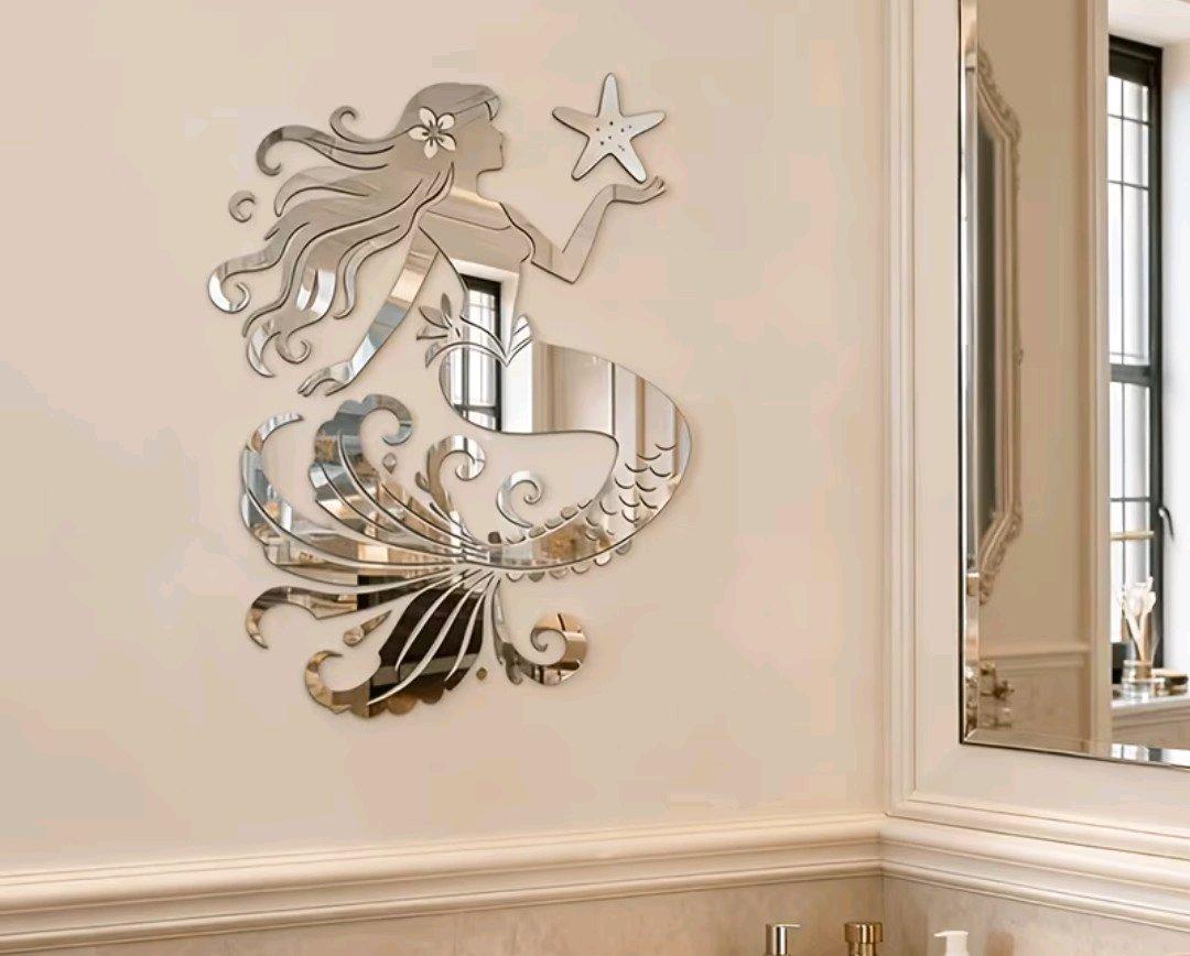 Split Piece Mermaid Mirror