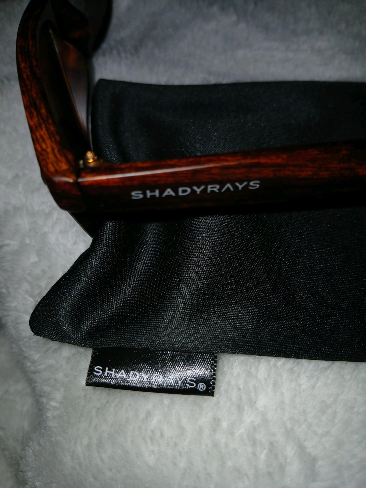 Shady Rays Polarized Sunglasses Wood Grain Frame Brown