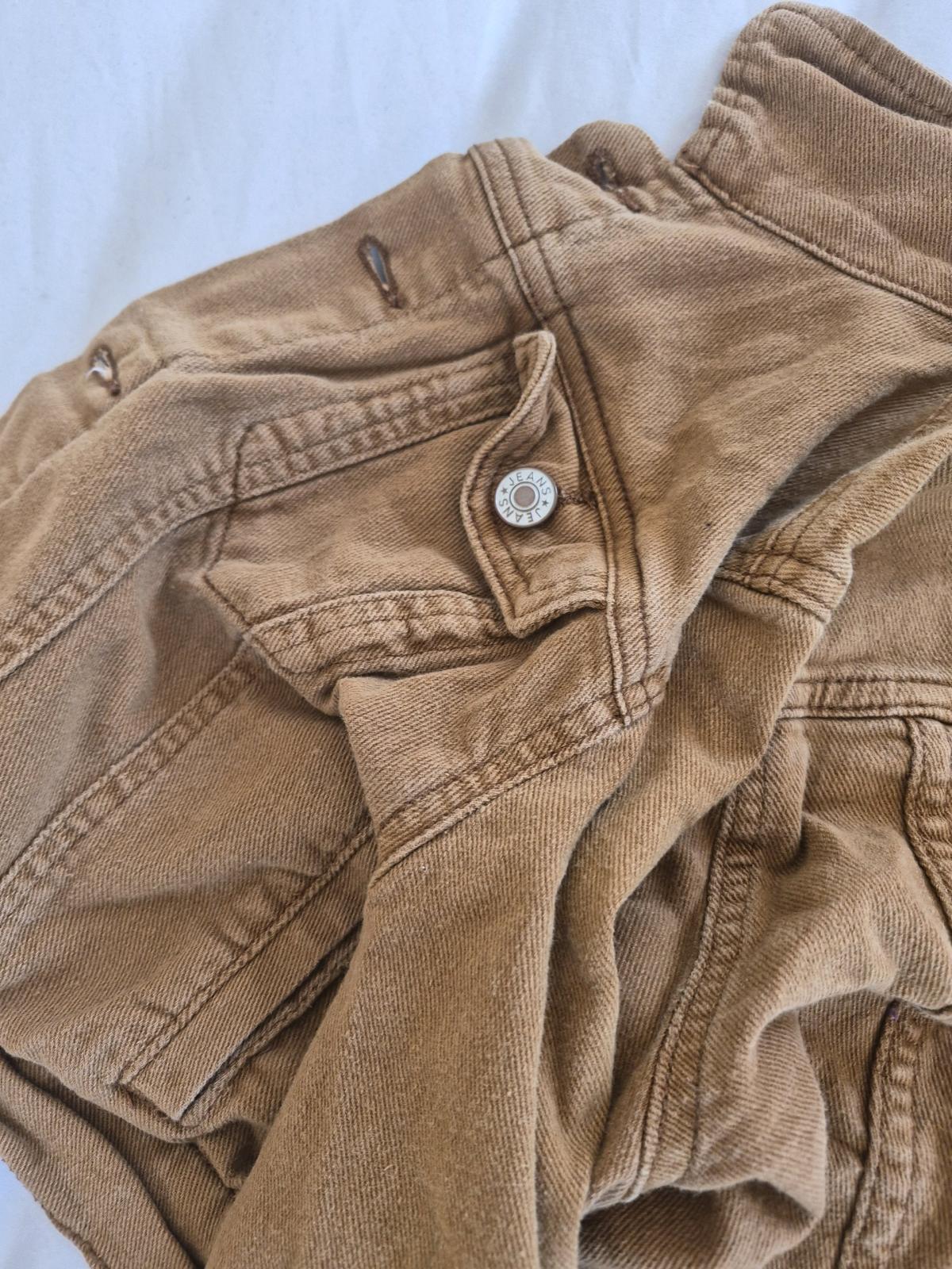 Luvamia Brown Cropped Denim Jacket Medium