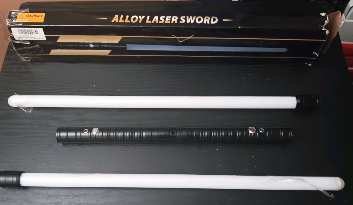 ALLOY LASER LIGHTING TOY SWORD