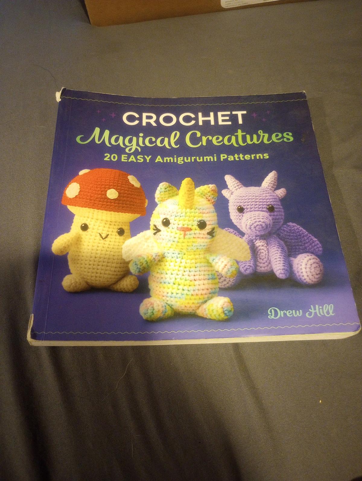 crochet book called crochet magical creatures