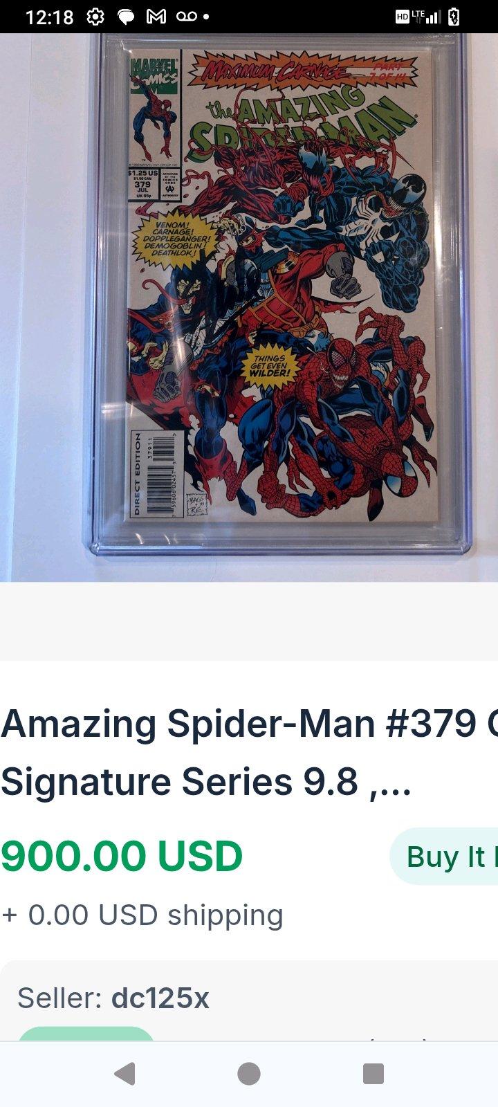 vintage Amazing Spiderman comic book mint condition iss379