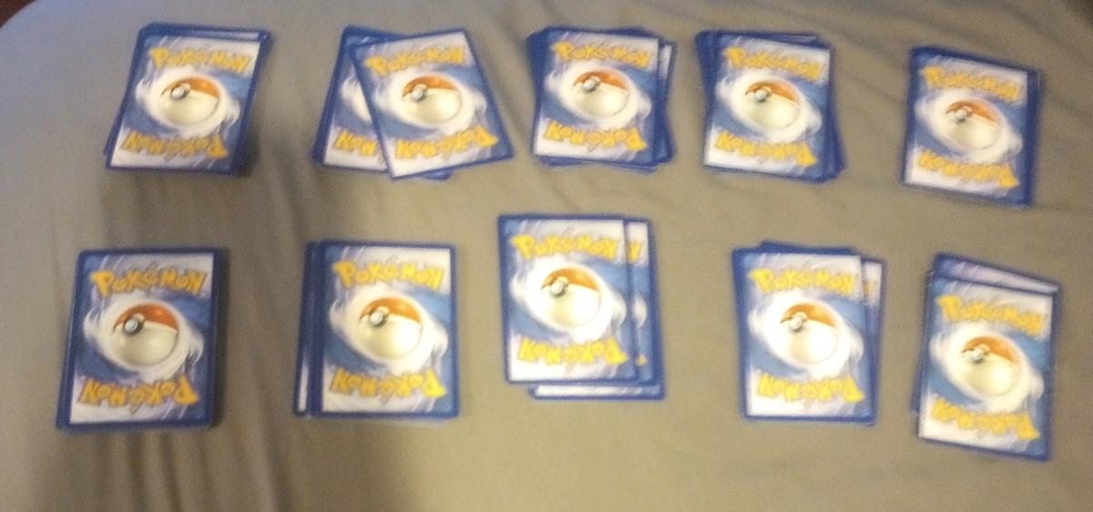 10 pokemon cards with one hit each d
