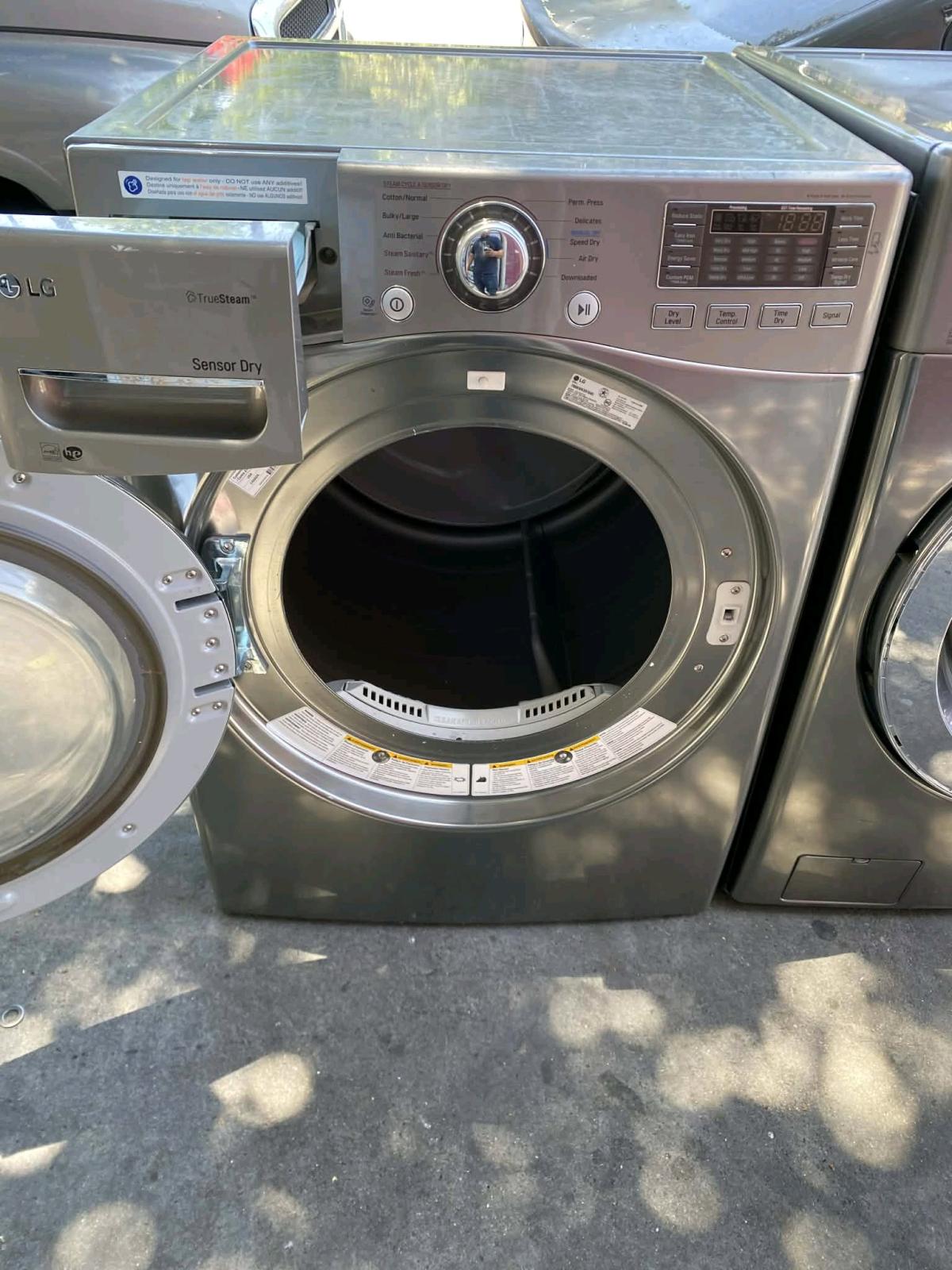 SET WASHER AND DRYER LG STAINLESS STEEL