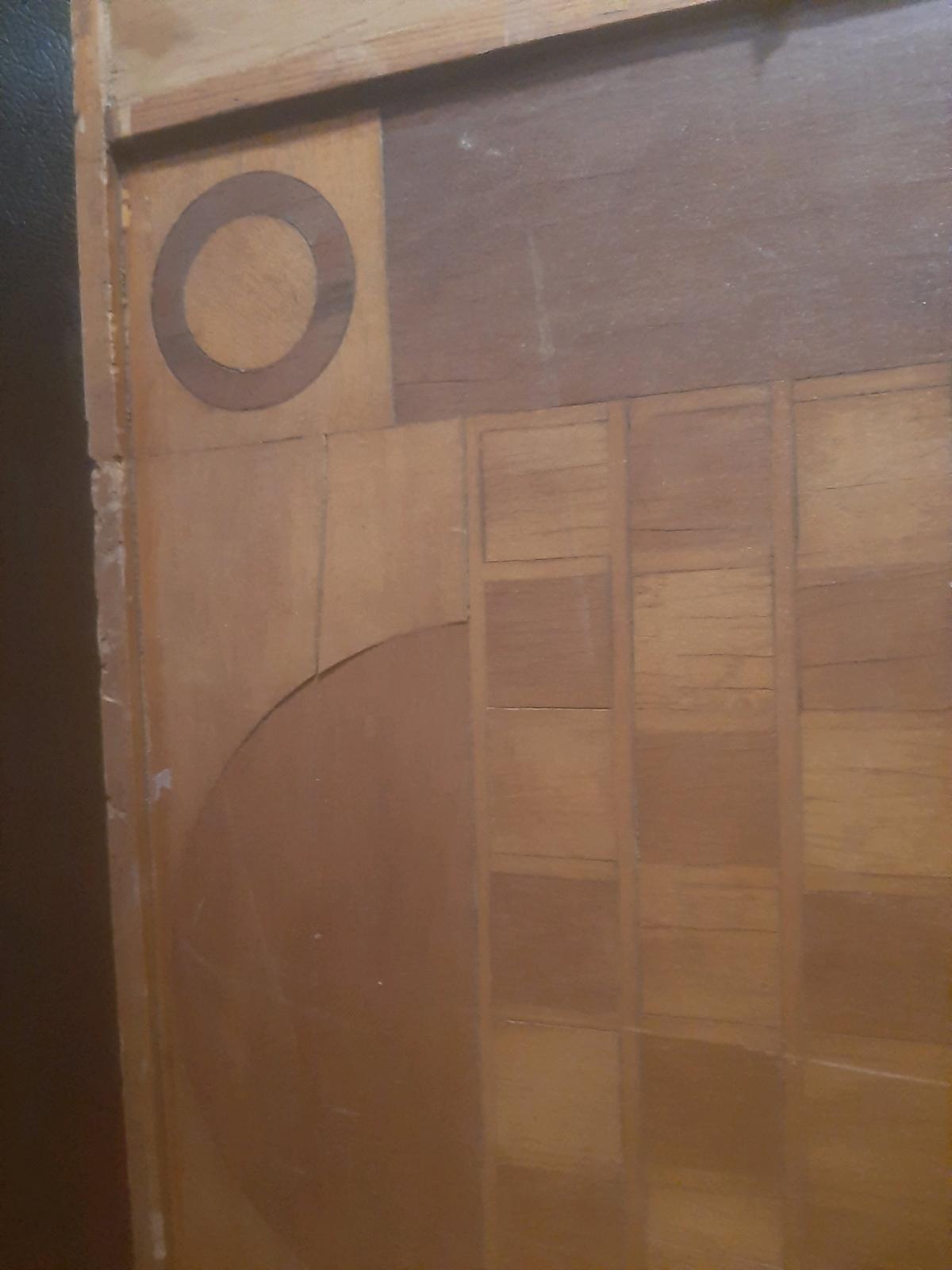 vintage carrom panel wodode 2 sided chienese checker board