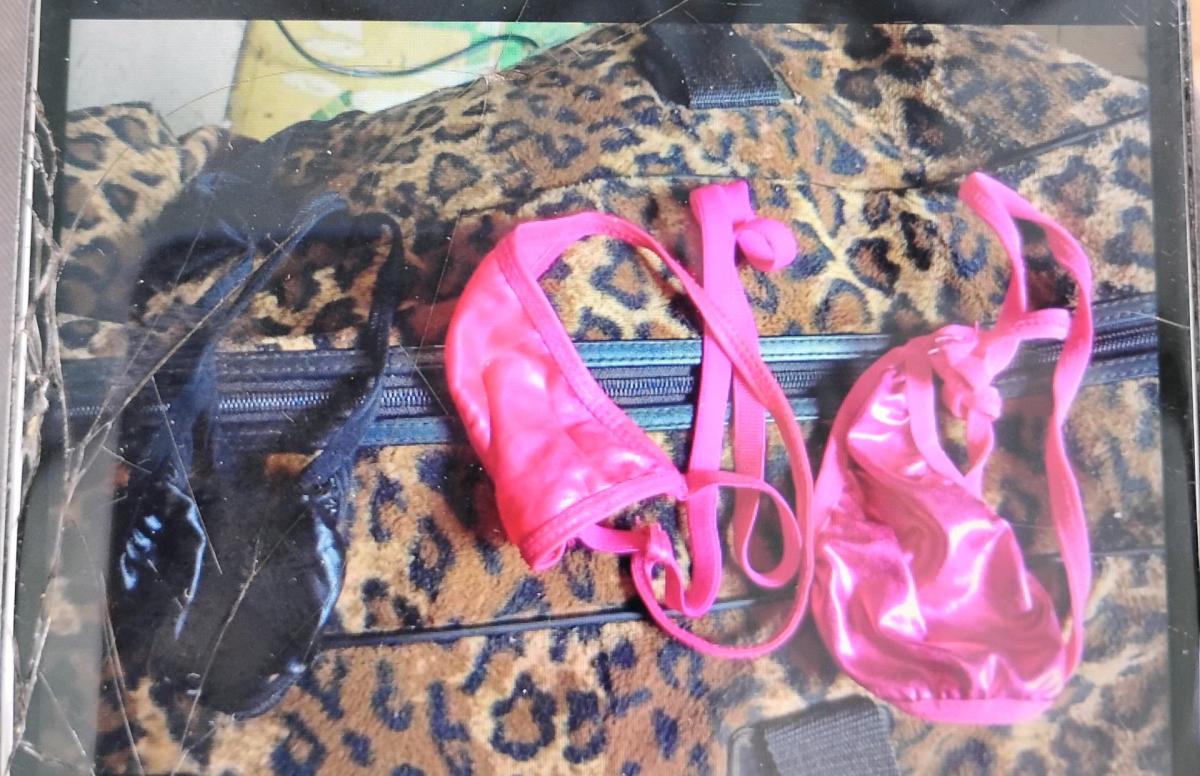 A Set of Three Pairs of Leather GString Panties