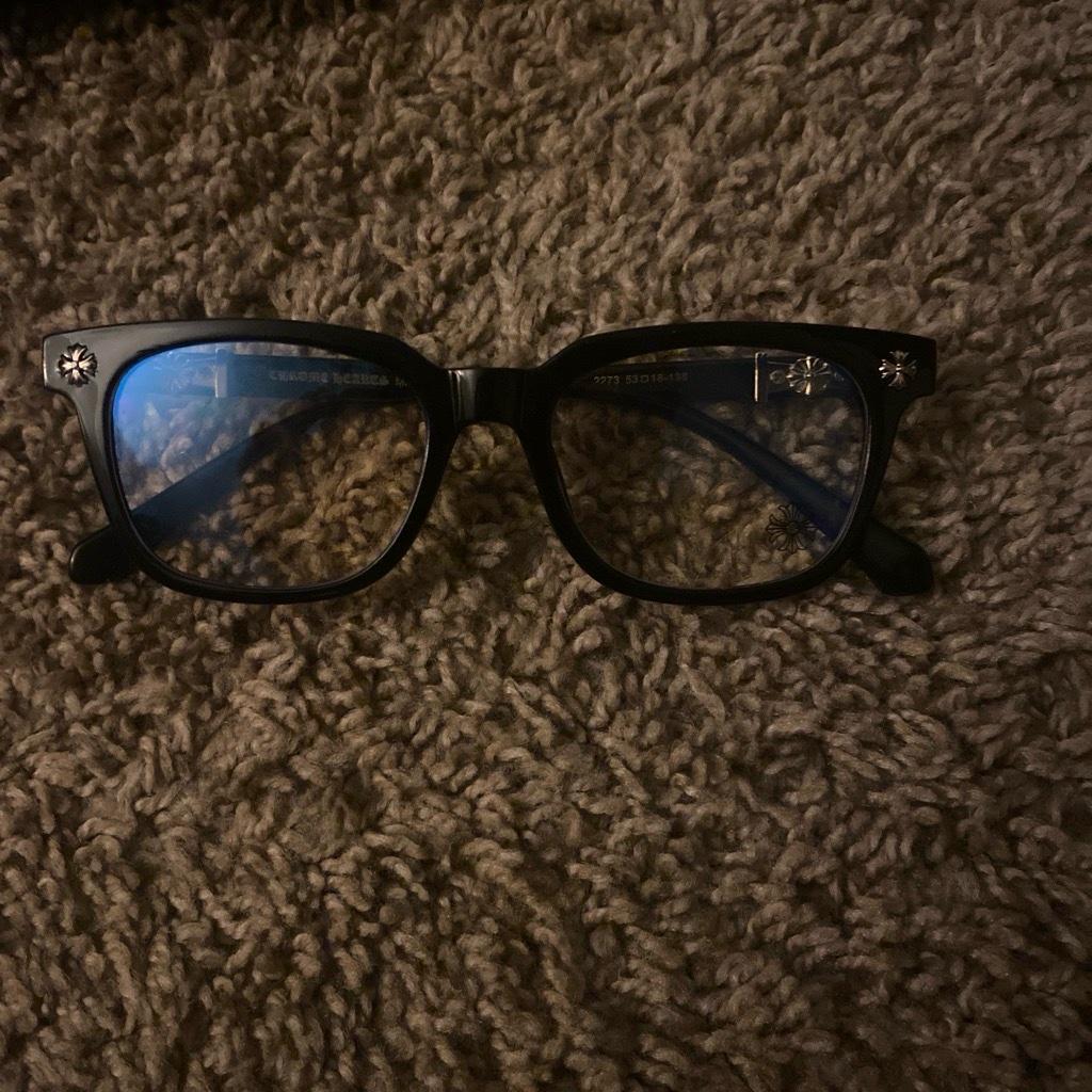men glasses chrome heart 1 of 1