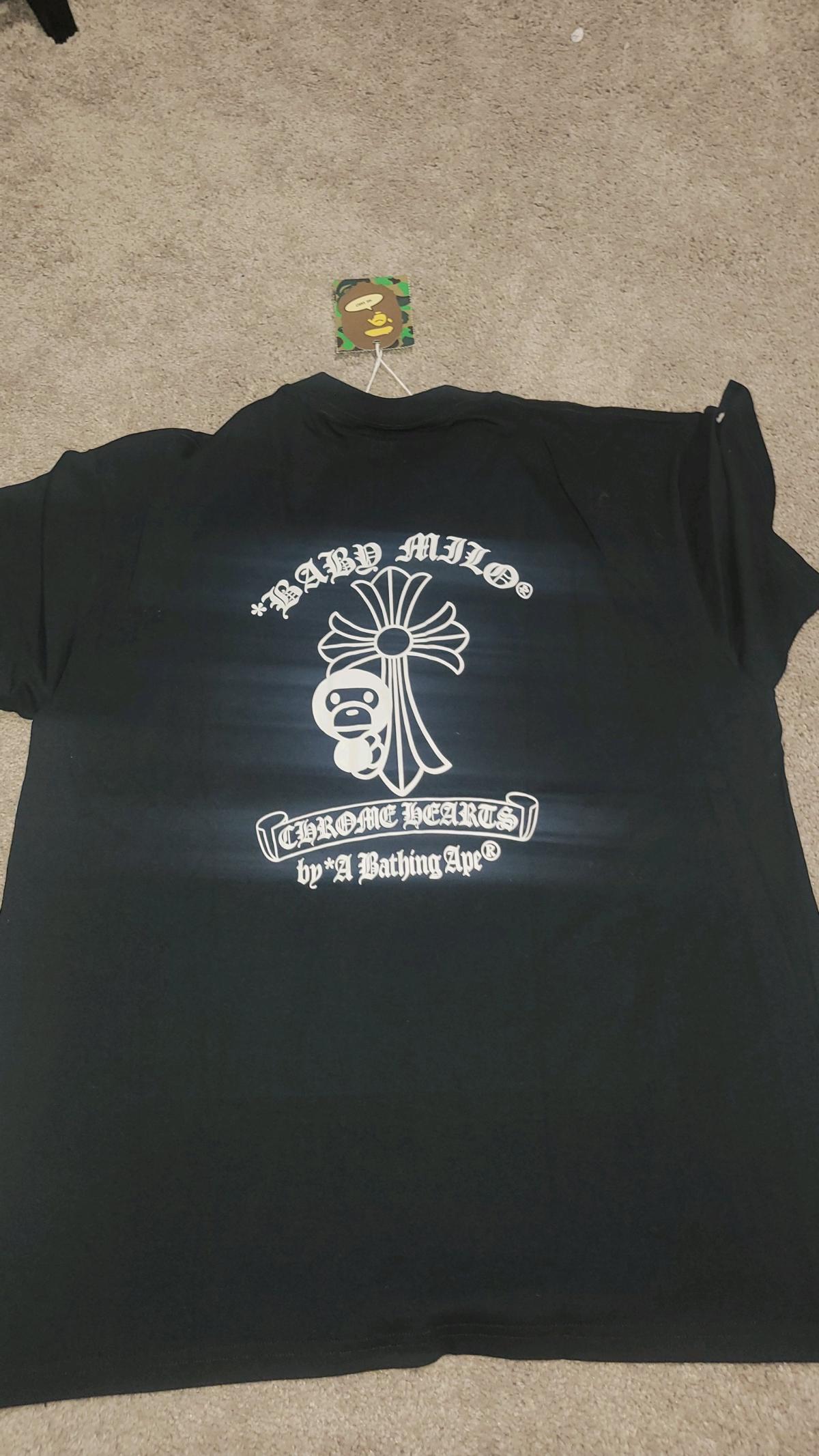 Chrome hearts X bape tee