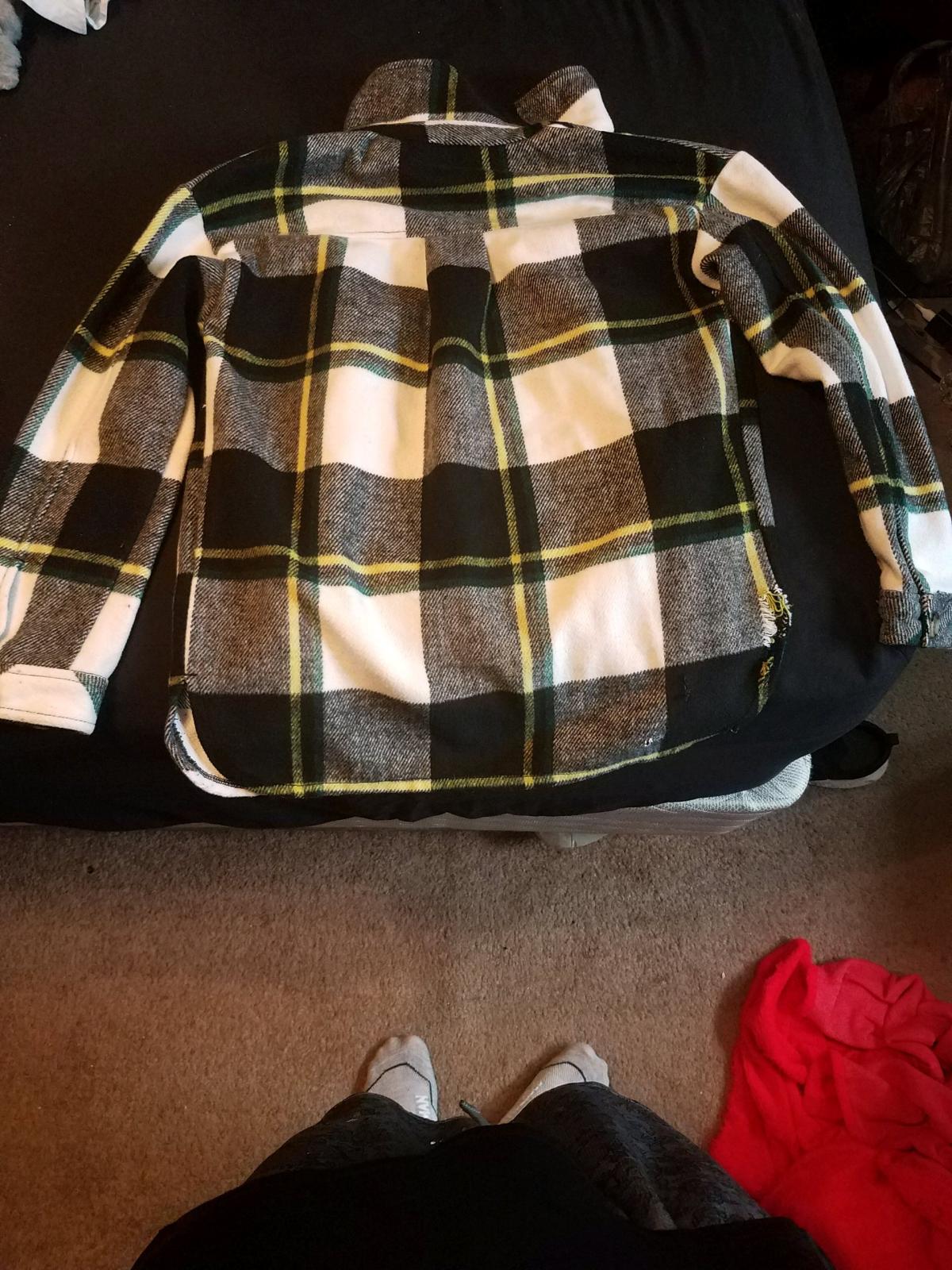 Kids boys size 12 HM flannel pokemon shacket