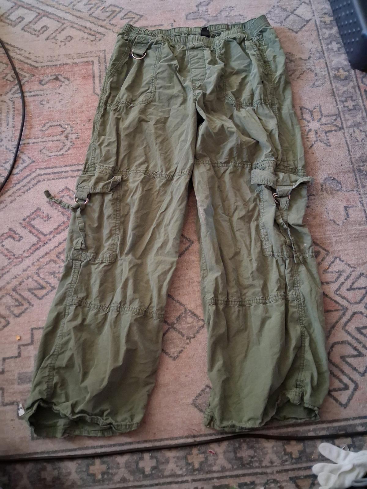 Cargo Pants Green size L and Black Size 12 to 14