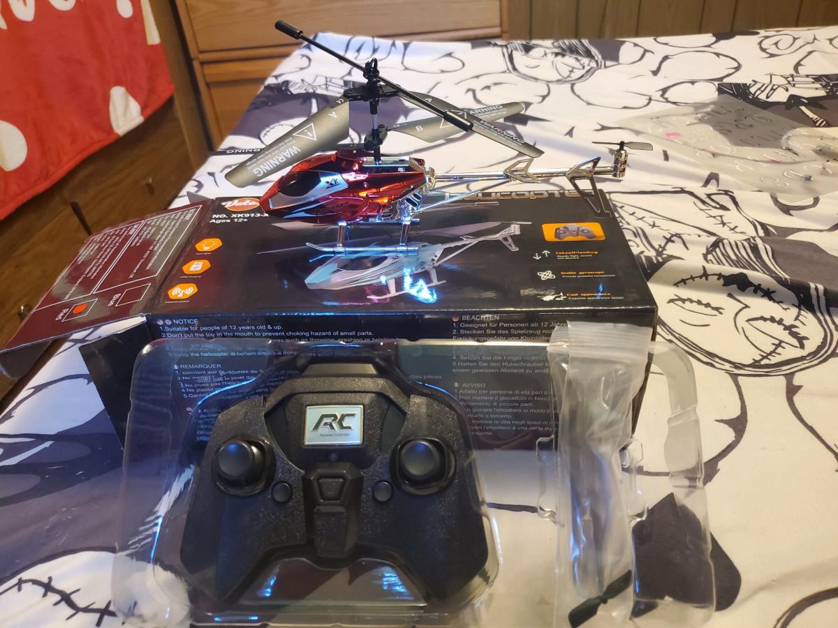 RC vatos helicopter with box and instructions