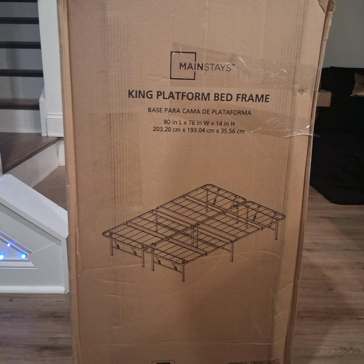 Mainstays King Platform Bed Frame