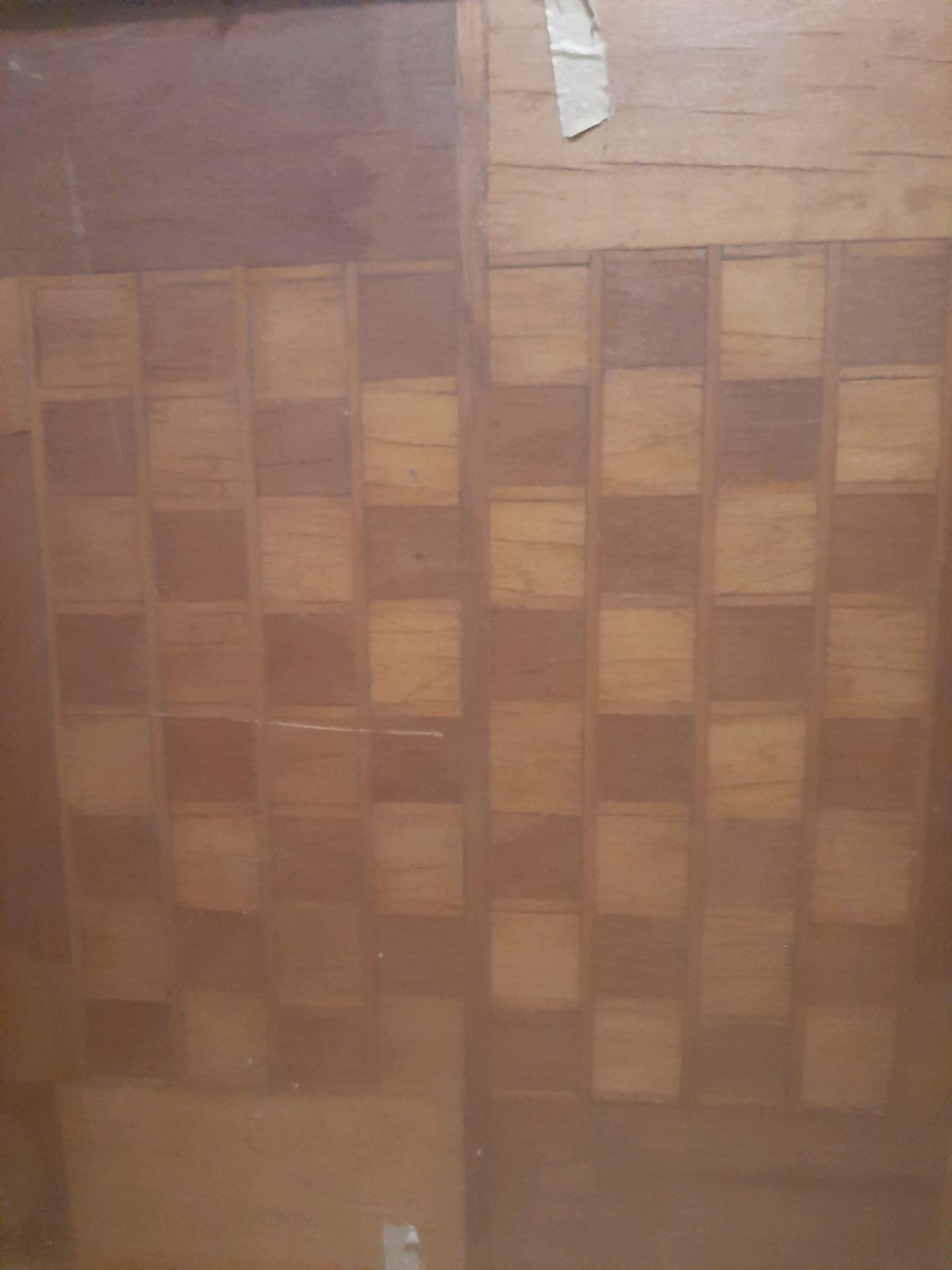 vintage carrom panel wodode 2 sided chienese checker board