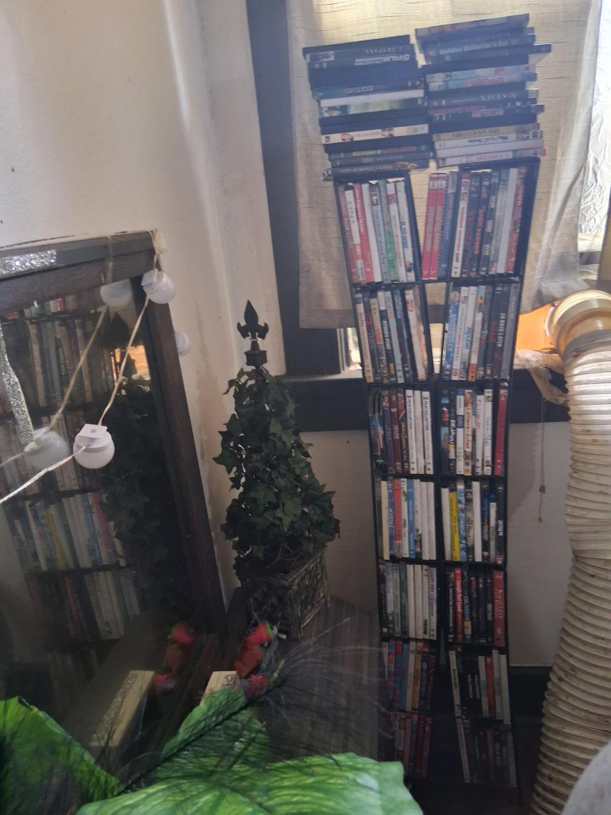 DVDs WITH DVD PLAYER and stand