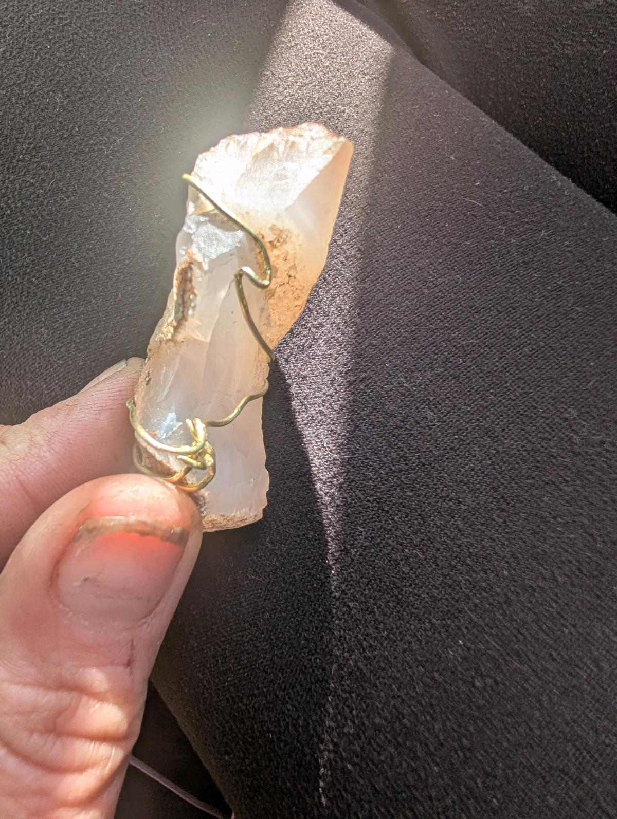 translucent chalcedony quartz