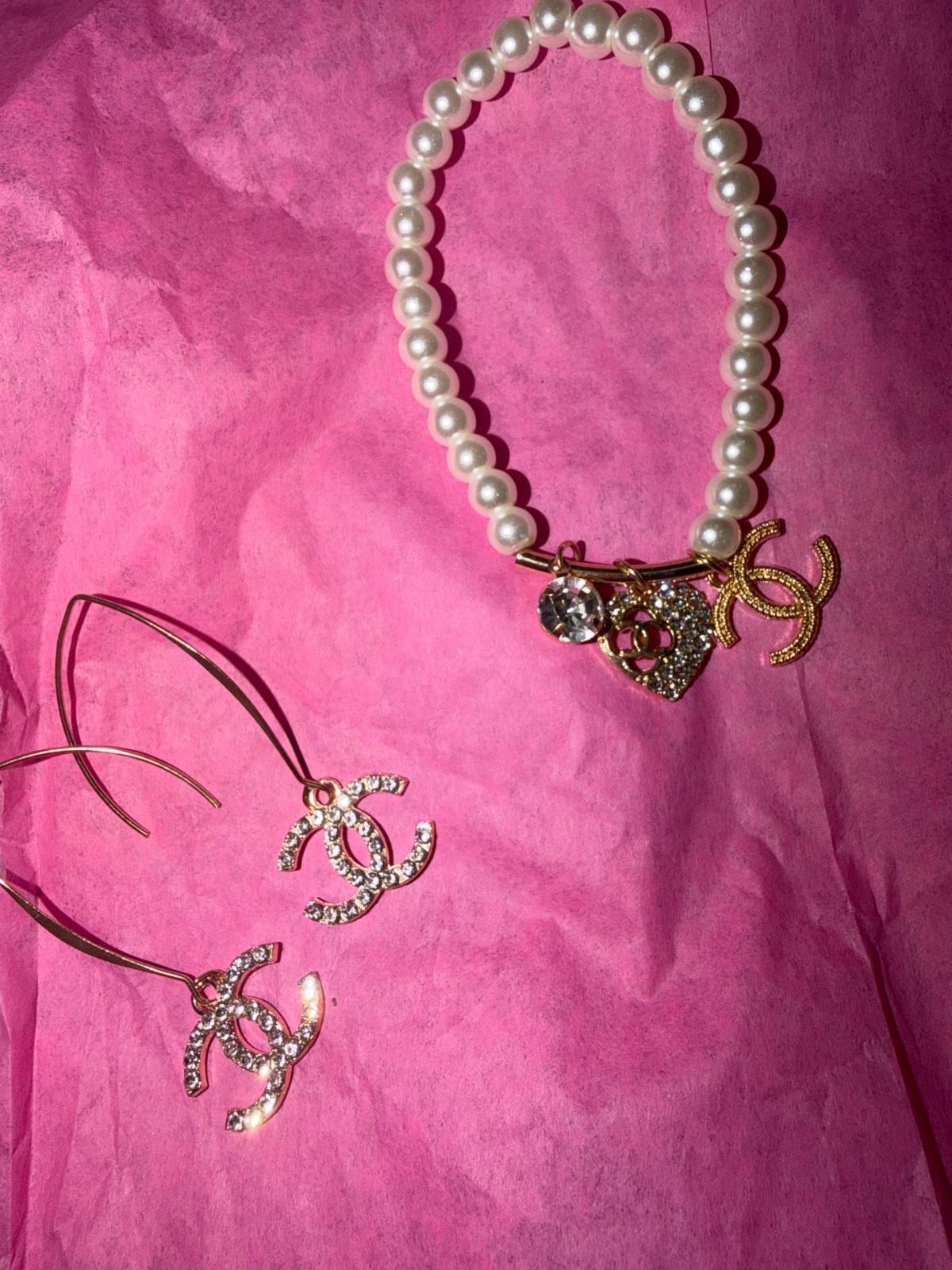 fashion earring and bracelet set