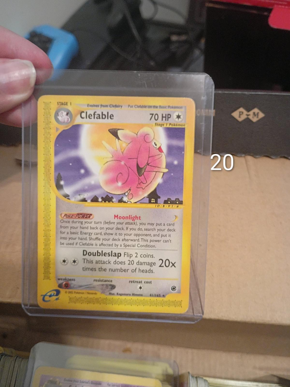 Pokemon cards in protectors