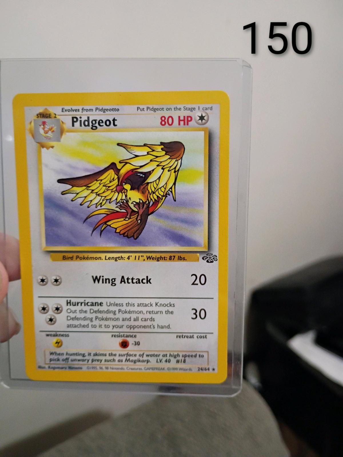 Pokemon cards in protector sleeves New