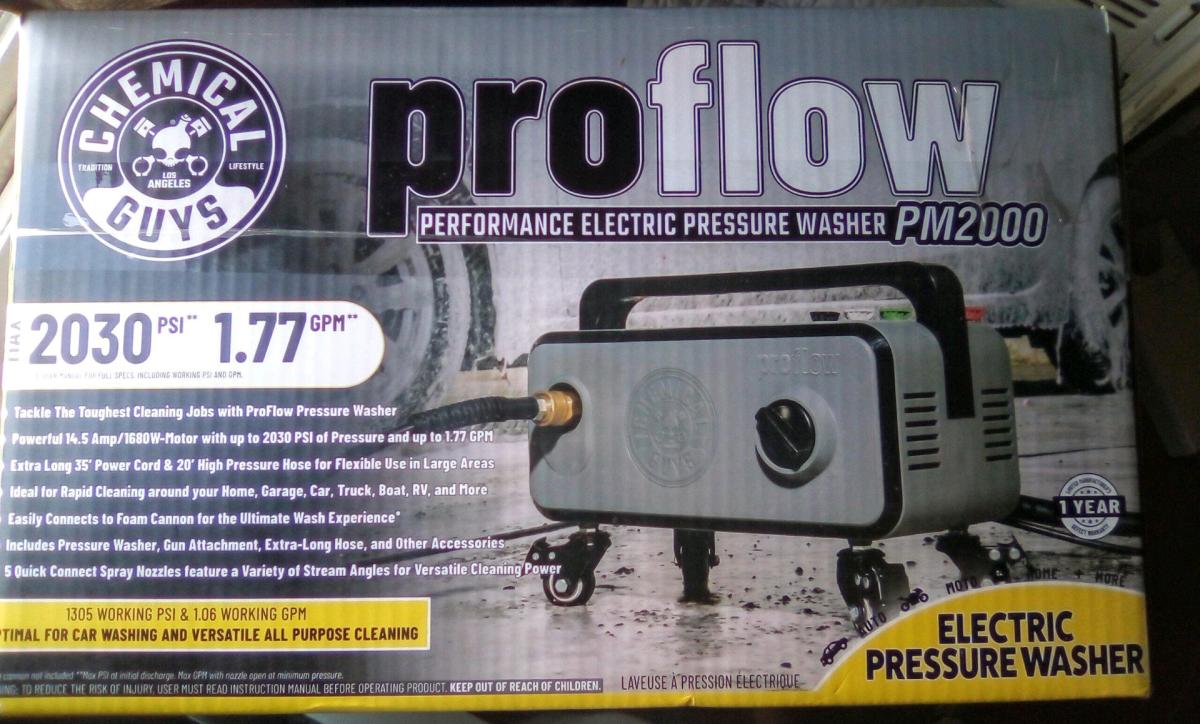 Chemical Guys Pressure Washer New