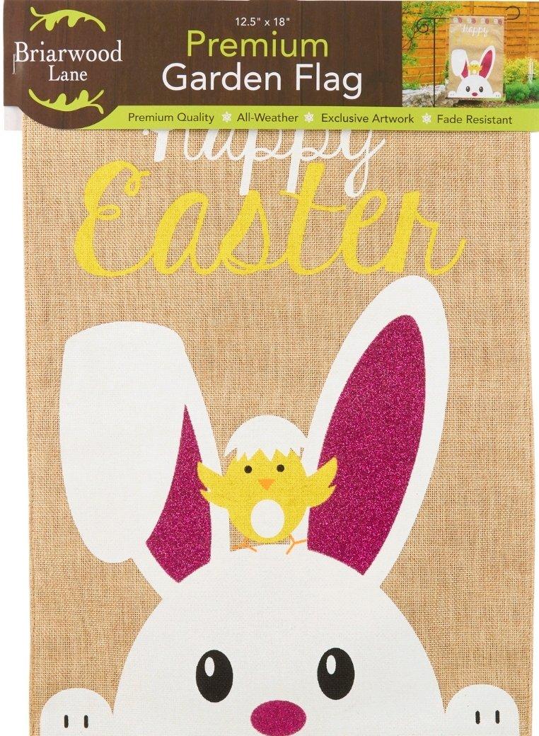 Briarwood Lane 125x18 Easter Bunny Burlap Garden Flag