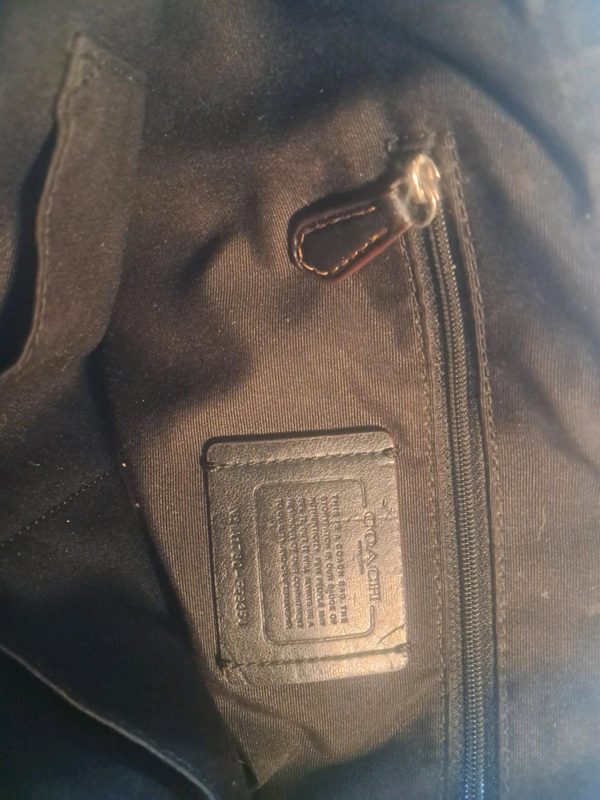 Black leather vintage Coach Kelsey Satchel