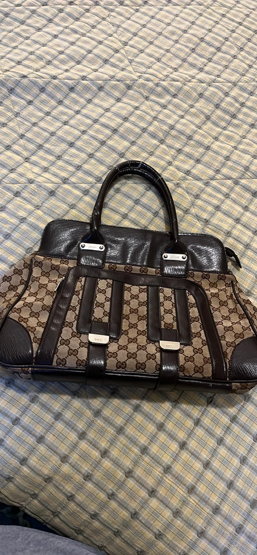 Gucci Vintage Monogram Canvas Handbag