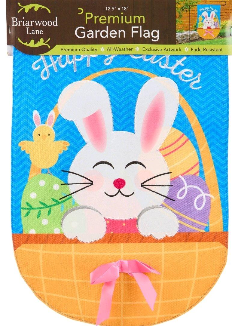 Briarwood Lane 125x18 Easter Basket Bunny Garden Flag