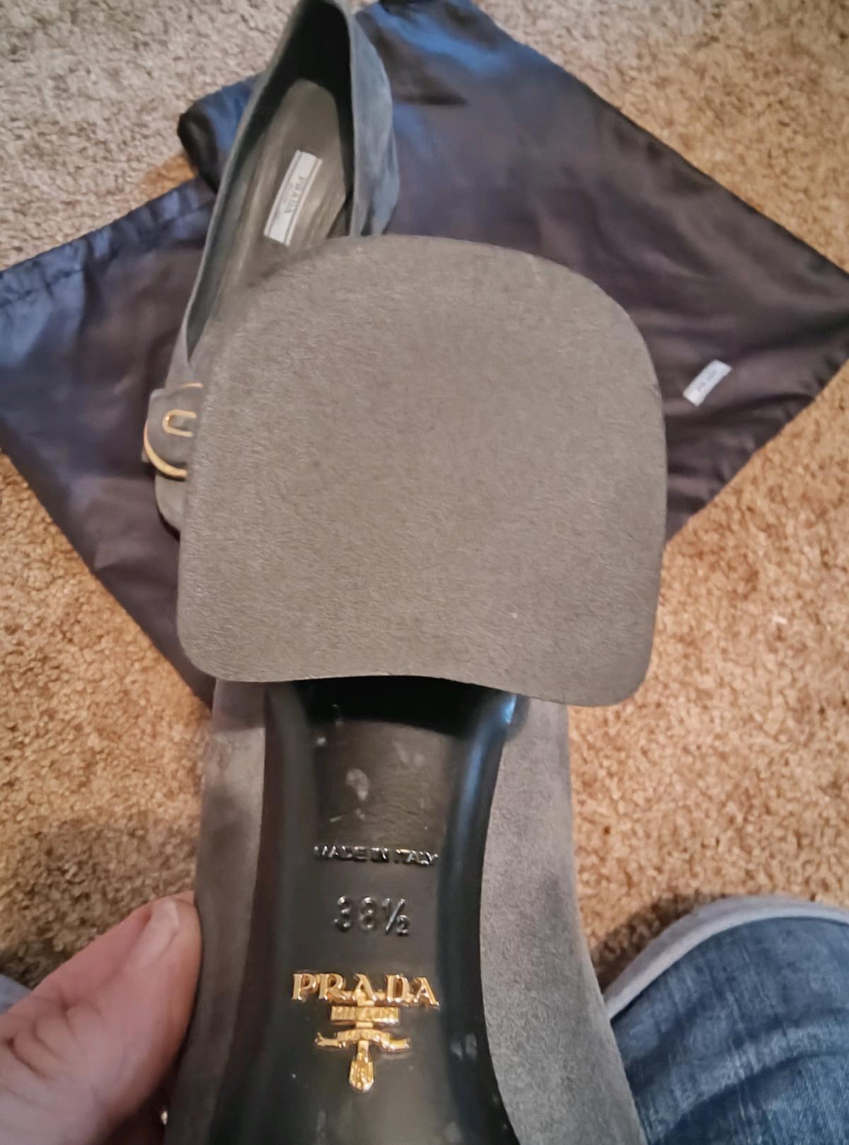 prada pumps with dust bags