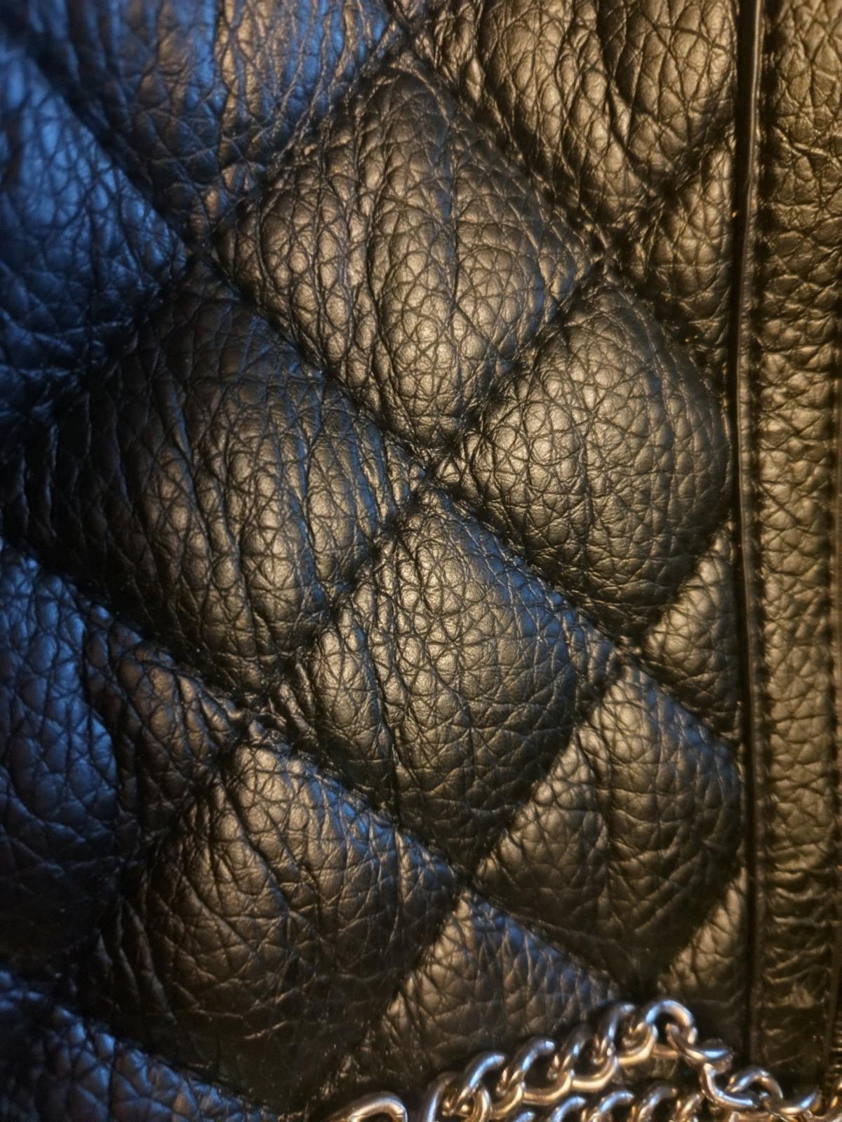 faux chanel purse leather with chain accents