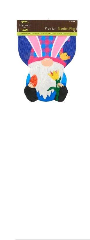 Briarwood Lane 125x18 Easter Bunny Gnome Garden Flag