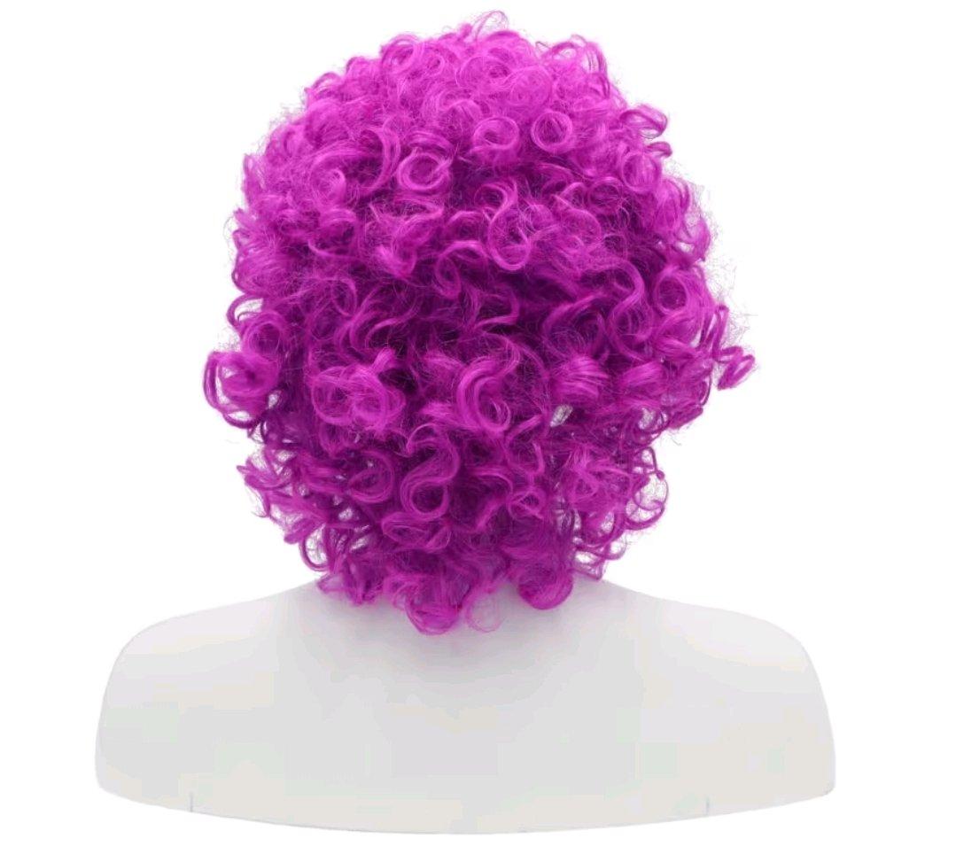 Adult KK Short Curly Clown Wig  Cyclamen NE6