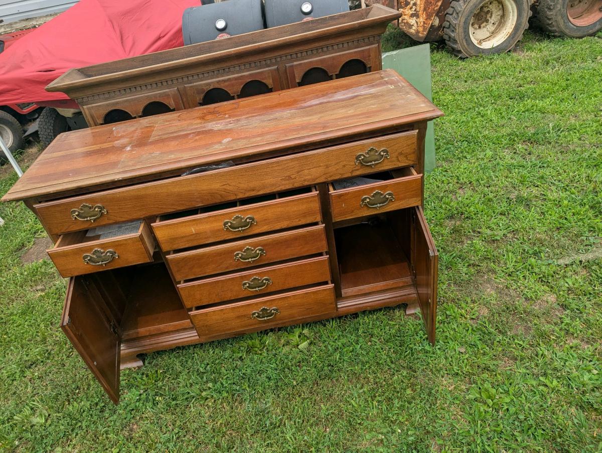 solid Cherry hutch