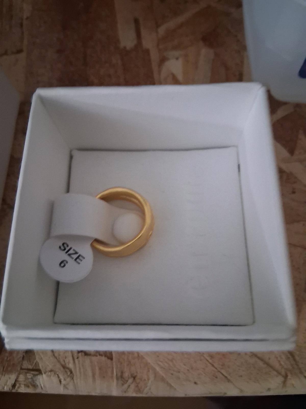 en route gold plated ring size 6