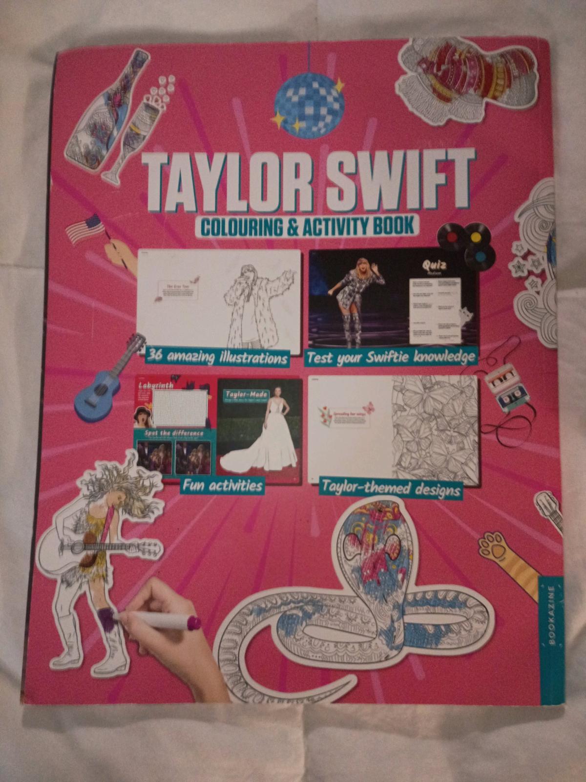 Taylor swift coloring and activity book
