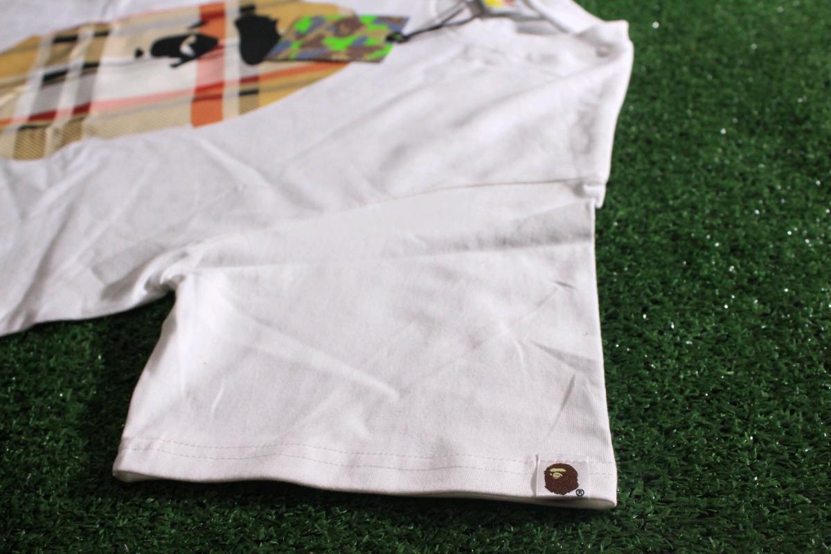 White Graphic Y2K Bape T Shirt
