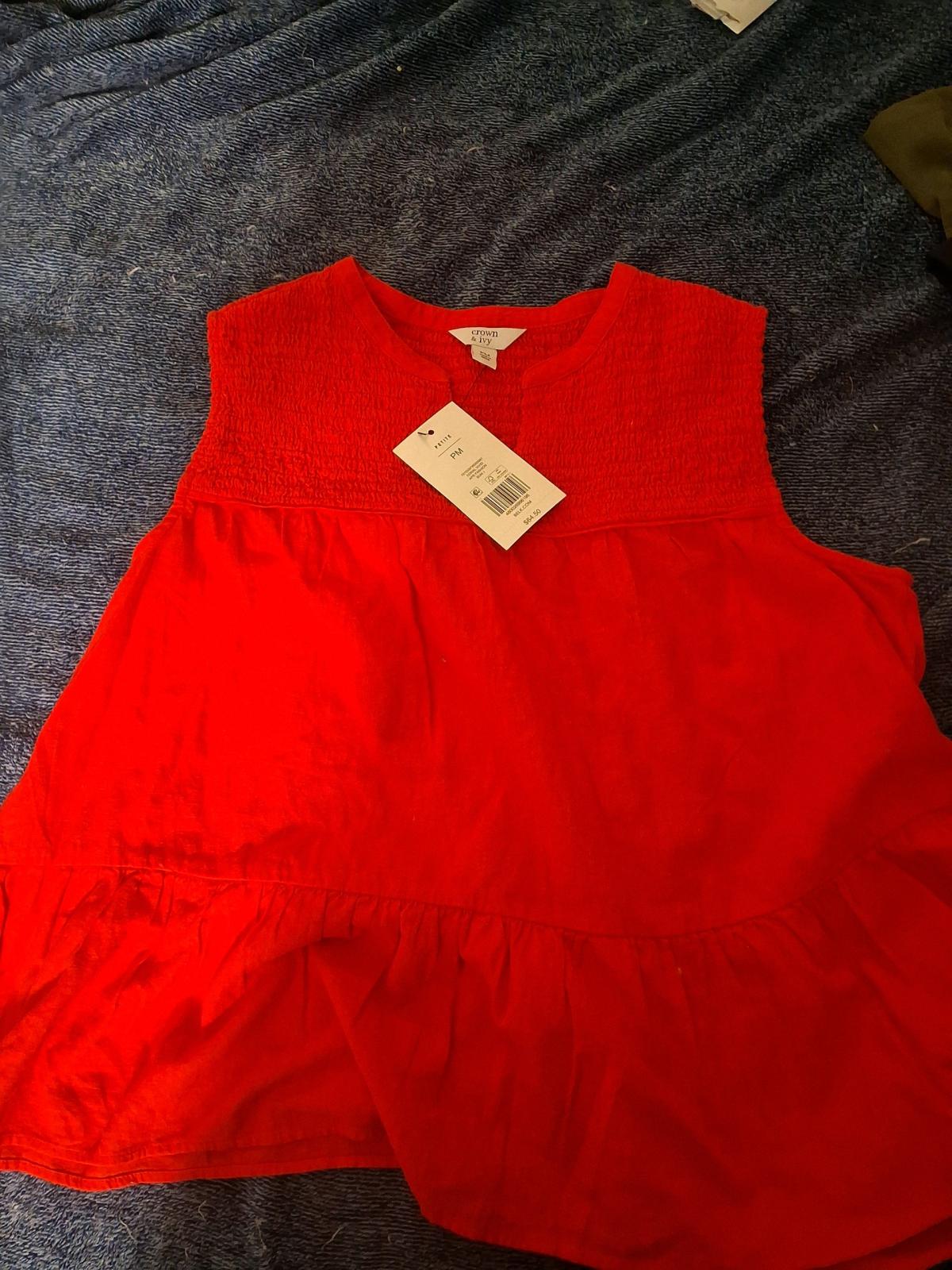 PM Crown Ivy Pink Sleeveless Shirt