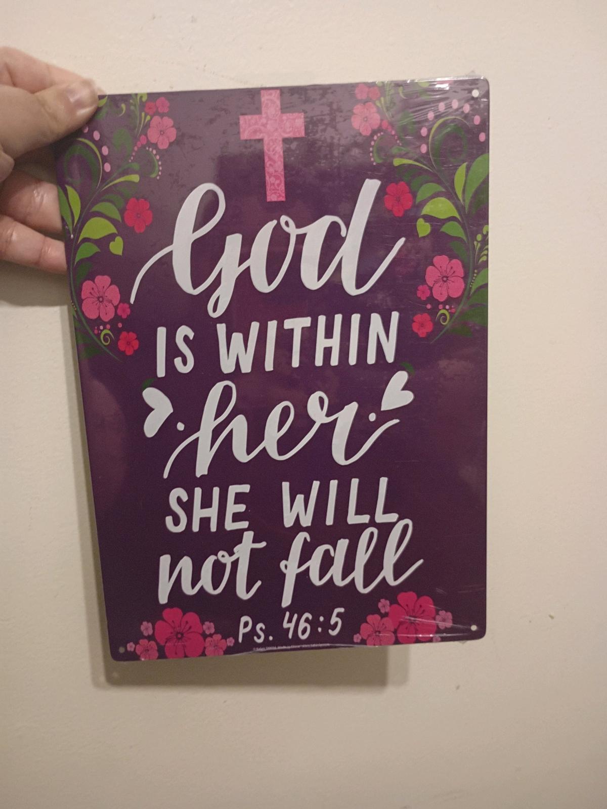 inspirational tin picture for decoration
