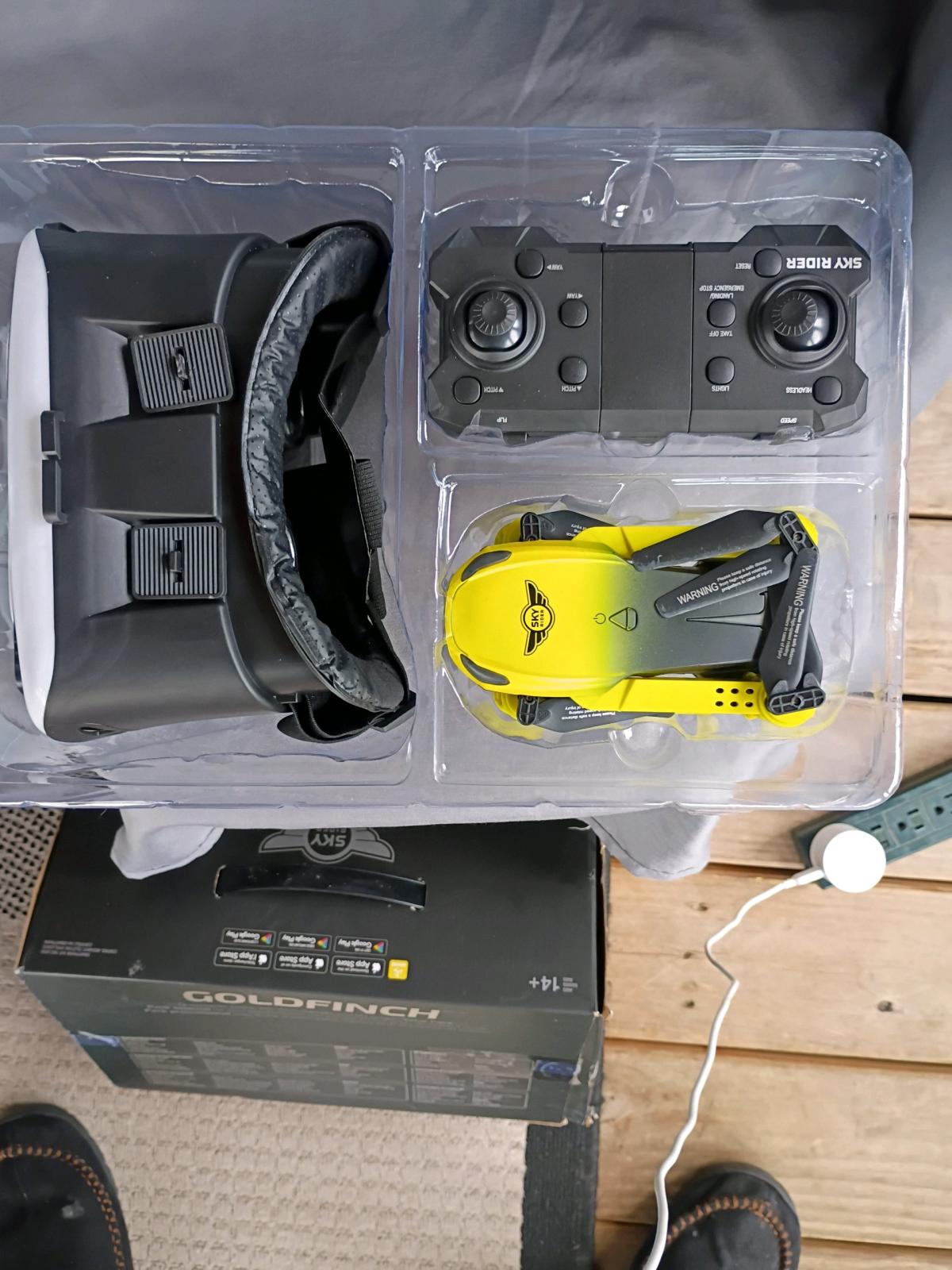 Sky Rider Goldfinch Drone VR Goggles Value Pack WiFi Camera